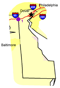  Map of Delaware 