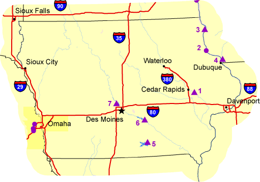  Map of Iowa 