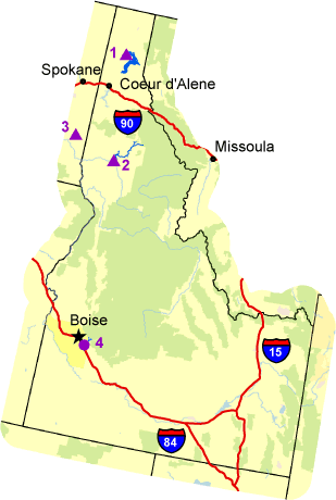  Map of Idaho 