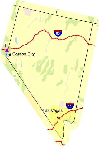  Map of Nevada 