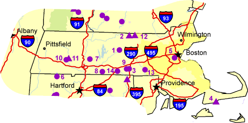  Map of Massachusetts 