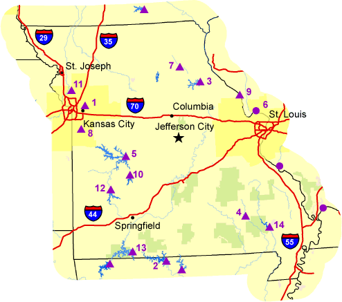  Map of Missouri 