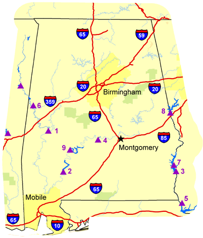  Map of Alabama 