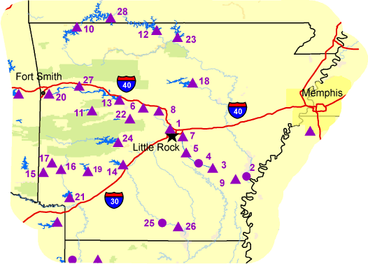  Map of Arkansas 