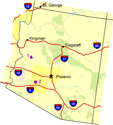  Map of Arizona 