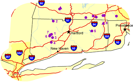  Map of Connecticut 