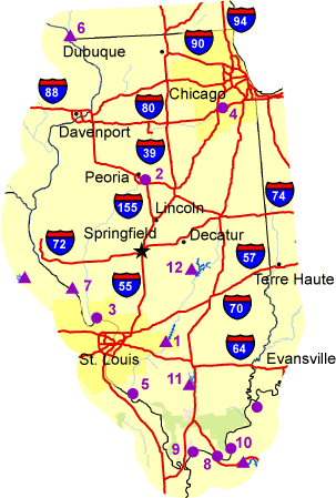  Map of Illinois 