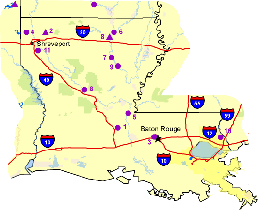  Map of Louisiana 