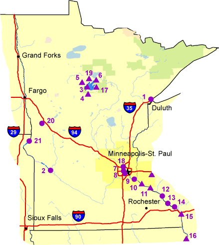  Map of Minnesota 