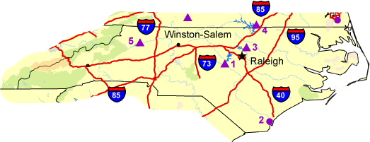  Map of North Carolina 