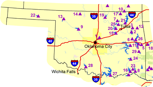  Map of Oklahoma 