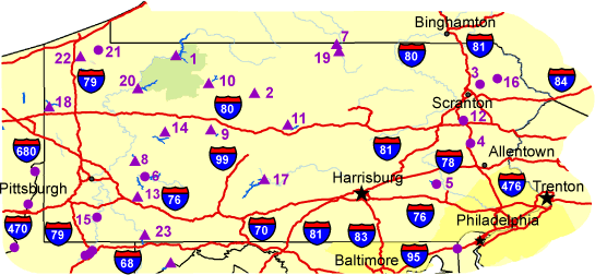  Map of Pennsylvania 