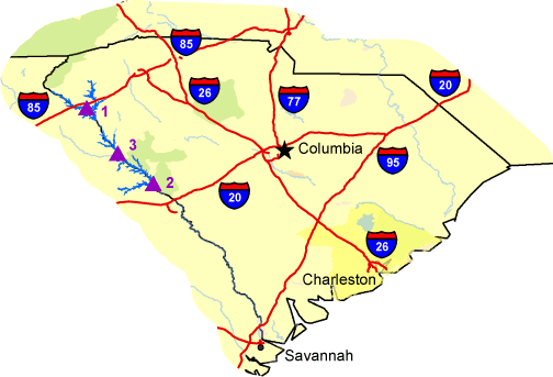  Map of South Carolina 