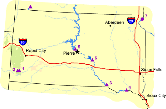  Map of South Dakota 