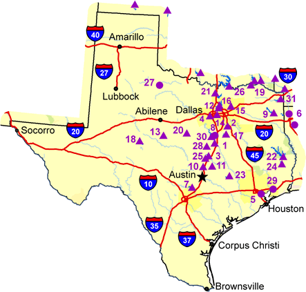  Map of Texas 