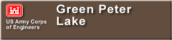  Green Peter Lake Sign 