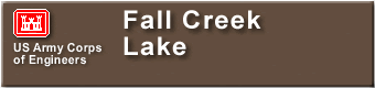  Fall Creek Lake Sign 