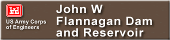  John W. Flannagan Dam and Reservoir Sign 