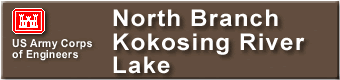  North Branch Kokosing River Lake Sign 
